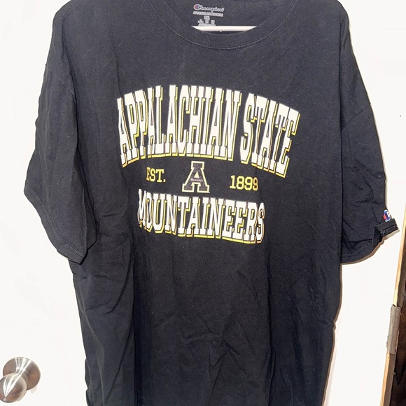 Champion Appalachian State Mountaineers Black Short Sleeve Tee - Picture 1 of 2